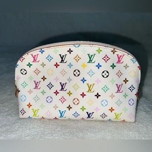 Louis Vuitton Murakami White Multicolor Cosmetic Pouch